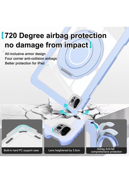iPad Pro 11 (2022 2021 2020) AIR (2022 2020) Döner Standı Pc Silikon Düşmeyi Önleyici Tablet Kılıfı (Yurt Dışından) fiyatları