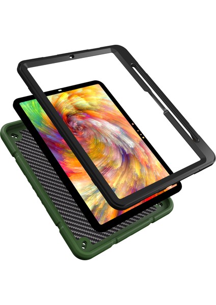 iPad Pro 11 (2024) M4 Standı Pc Tpu Kalem Yuvası ile Koruyucu Tablet Kılıfı (Yurt Dışından)