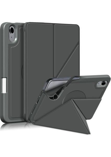 Origami Stand Fonksiyonu Pu Deri ve Tpu Otomatik Uyku uyandırma Koruyucu iPad Mini (2021) Çevirmeli Tablet Kılıfı (Yurt Dışından)