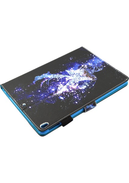 Desenli Deri Standlı iPad Air 10.5 Inç (2019) Akıllı Flip Yıldız Geyik Tablet Kılıfı (Yurt Dışından) fırsatları