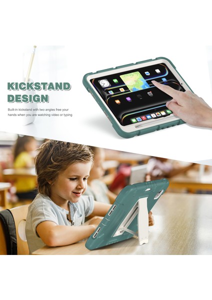 iPad Pro 11 (2024) Pc Silikon stand Zümrüt i Tablet Kılıfı (Yurt Dışından)