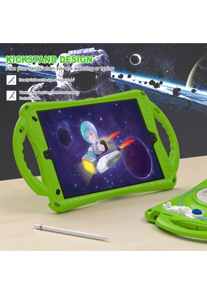 iPad PRO(2017) IPAD Air (2019) Standı Pc Silikon Astronot Sevimli El Askısı Tablet Kılıfı (Yurt Dışından) indirimleri