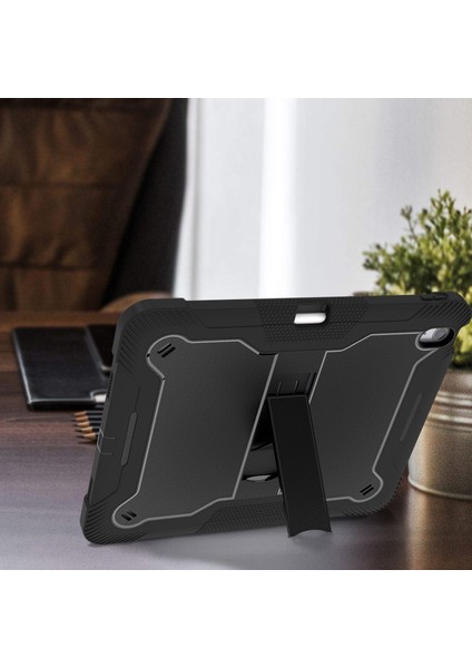 iPad Air 13 (2024) Tekme Standı Silikon Pc Yüksek Darbeye Dayanıklı Tablet Kılıfı (Yurt Dışından)