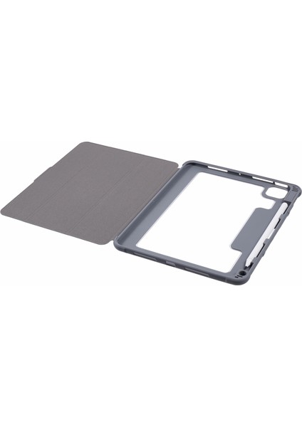 iPad Pro 11 (2024) Kalem Tutuculu Akıllı Deri Üç Katlı Stand Tablet Kılıfı (Yurt Dışından)