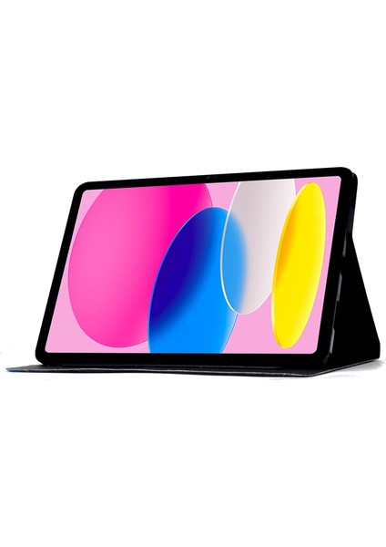 iPad 10.9 (2022) Kart Yuvası Desenli Baskılı Deri Ler Tablet Kılıfı (Yurt Dışından)