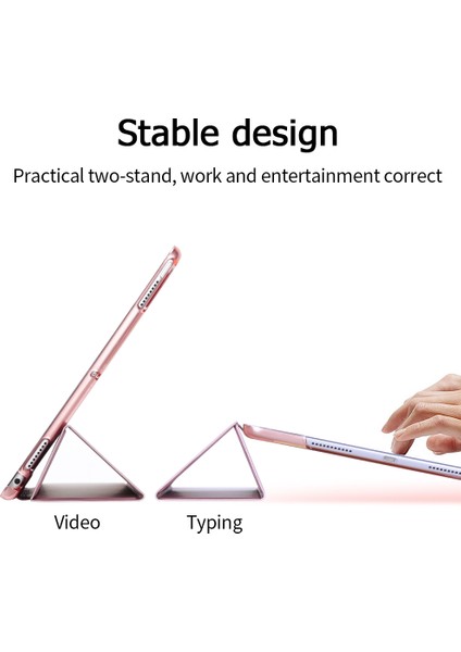 Üç Katlı Stand Awaken Deri Koruyucu iPad Air 10.5 (2019) Tablet Kılıfı (Yurt Dışından) indirimleri