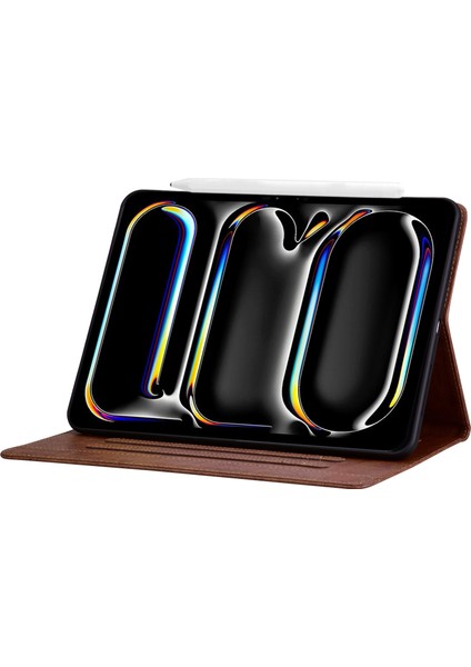 iPad Pro 12 9 Inç (2018 2020 2021 2022) Kart Yuvası Iş Deri Tablet Kılıfı (Yurt Dışından)