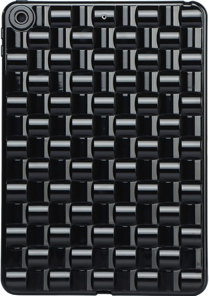 iPad 10.2 (2019 2020 2021) Yumuşak Tpu Koruyucu Dokuma Doku Kaymaz Tablet Kılıfı (Yurt Dışından)