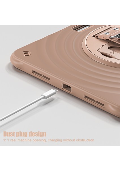 iPad Air 11 (2024) Standı Tpu Pc Silikon Latte Tablet Kılıfı (Yurt Dışından)