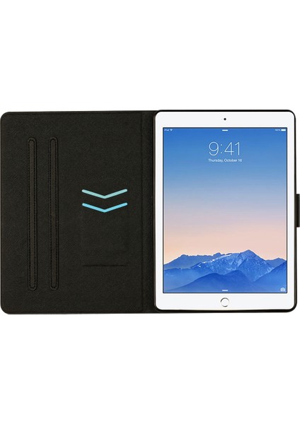 iPad Air 2 Çift Ekleme Pu Deri Standı Kart Tutucu Çizilmez Koruyucu Turuncu Tablet Kılıfı (Yurt Dışından)