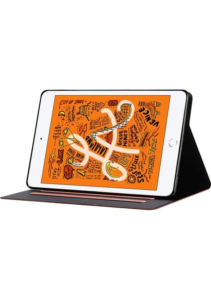 Otomatik Uyandırma Uyku Standı iPad Mini Akıllı Deri 1 2 3 4 5 Turuncu Tablet Kılıfı (Yurt Dışından)