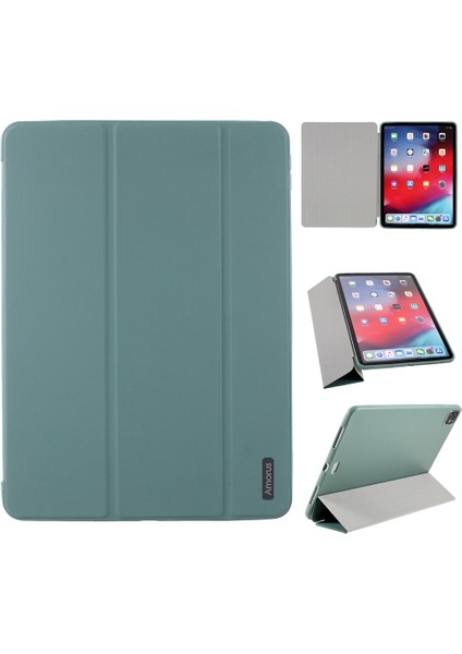 Üç Katlı Standlı Deri Tpu iPad Air (2020) AIR (2022) IPAD Pro 11 Inç (2020 2021 2022) Tablet Kılıfı (Yurt Dışından)