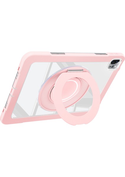 iPad Pro 11 (2022 2021 2020) AIR (2022 2020) Döner Tekme Standı Pc Silikon Düşmeyi Önleyici Tablet Kılıfı (Yurt Dışından)