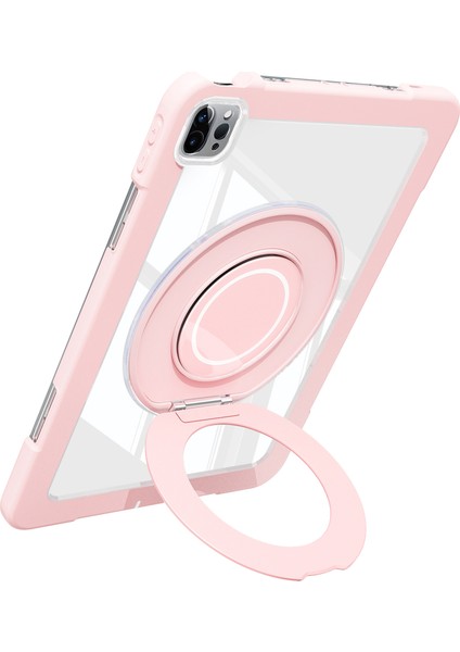 iPad Pro 11 (2022 2021 2020) AIR (2022 2020) Döner Tekme Standı Pc Silikon Düşmeyi Önleyici Tablet Kılıfı (Yurt Dışından)