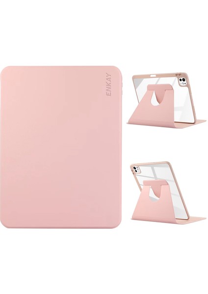 iPad Pro 13 (2024) Akrilik Pu Deri Çevirme Otomatik Uyandırma uyku Tablet Kılıfı (Yurt Dışından)