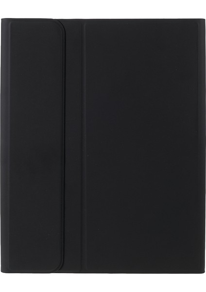 Kablosuz Dokunmatik Bluetooth Klavye Cilt Hissi Deri iPad 10.2 Standı (2019 2020 2021) SIYAH Tablet Kılıfı (Yurt Dışından)