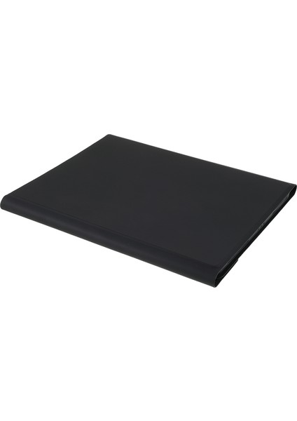 Kablosuz Dokunmatik Bluetooth Klavye Cilt Hissi Deri iPad 10.2 Standı (2019 2020 2021) SIYAH Tablet Kılıfı (Yurt Dışından)
