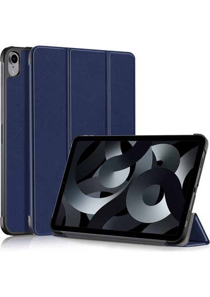 iPad 10.9 (2022) Pu Üç Katlı Stand Tam Vücut Koruyucu Otomatik Uyandırma uyku Tablet Kılıfı (Yurt Dışından)