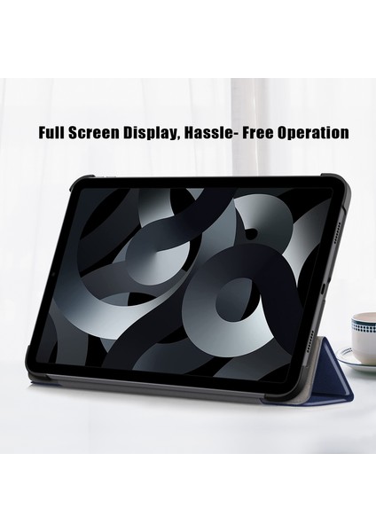iPad 10.9 (2022) Pu Üç Katlı Stand Tam Vücut Koruyucu Otomatik Uyandırma uyku Tablet Kılıfı (Yurt Dışından) modelleri