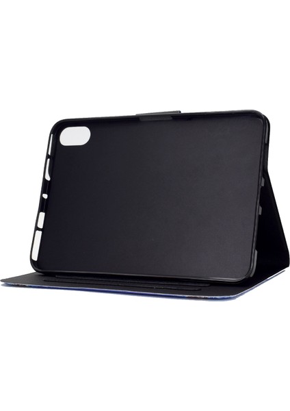 iPad 10.9 (2022) IPAD 10. Nesil Desen Baskı Pu Deri Katlanır Stand Folyo Kart Tutucu Kum Tablet Kılıfı (Yurt Dışından)