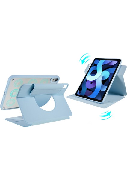 iPad Air 10 9 Inç (2020 2022) Skin Touch 2'si 1 Arada Çıkarılabilir 360 Derece Dönebilen Standlı Tablet Kılıfı (Yurt Dışından)