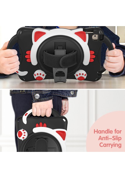 360 Derece Dönebilen Dahili Standı Pc Saplı Silikon iPad Mini El Tutacağı (2019) 7 9 Inç mini 4 3 2 1 Tablet Kılıfı (Yurt Dışından) fiyatları