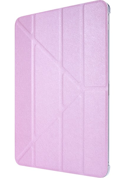 Ipek Dokulu Deri Akıllı Origami iPad Pro 12 9 Inç (2021) Standı Tablet Kılıfı (Yurt Dışından)