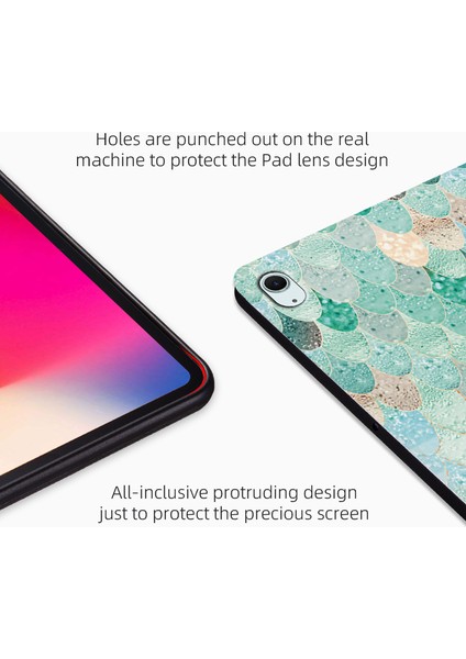 iPad Air 11 (2024) IPAD Air (2022 2020) Desenli Baskı Deri Stand Desen Tablet Kılıfı (Yurt Dışından)