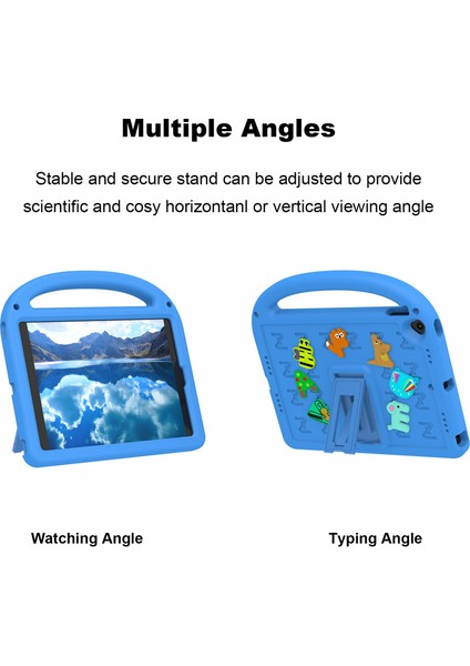 iPad 10.2 (2019 2020 2021) Stand Eva Pc Karikatür Tamı Tablet Kılıfı (Yurt Dışından) fırsatları