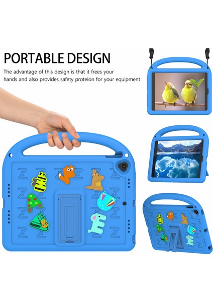 iPad 10.2 (2019 2020 2021) Stand Eva Pc Karikatür Tamı Tablet Kılıfı (Yurt Dışından) indirimleri