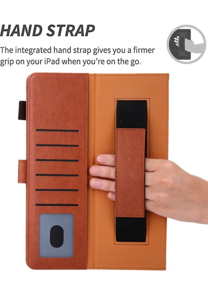 iPad Pro 11 (2024) El Askısı Deri Akıllı Tablet Kılıfı (Yurt Dışından) fiyatları