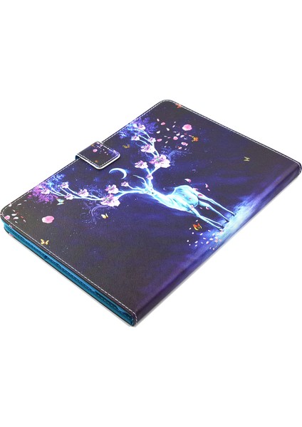 Desenli Deri Standlı iPad Air 10.5 Inç (2019) Akıllı Flip Çiçek Geyik Tablet Kılıfı (Yurt Dışından) modelleri
