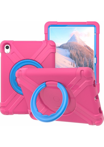 iPad 10.9 (2022) 360 Derece Dönme Tekme Standı Askeri Koruması Pc Tpu Tablet Kılıfı (Yurt Dışından)
