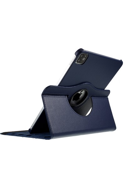 iPad Air 11 (2024) PRO 11 Inç (2022 2021 2020 2018) Elastik Bantlı Litchi Cilt Standı Tablet Kılıfı (Yurt Dışından)