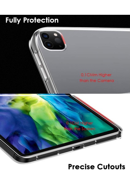 iPad Pro 11 Inç (2022 2021 2020 2018) Tpu Cep Telefonu Arka Tablet Kılıfı (Yurt Dışından)