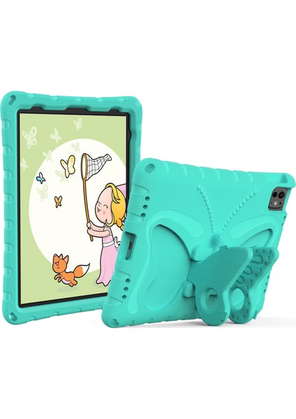 iPad Pro 11 (2024) Eva Standı Omuz Askılı Nane i Tablet Kılıfı (Yurt Dışından)