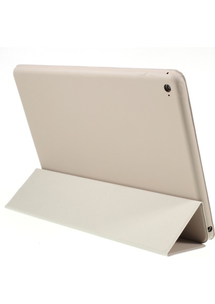 iPad Air 2 Gold Üç Katlı Stand Akıllı Deri Tablet Kılıfı (Yurt Dışından)