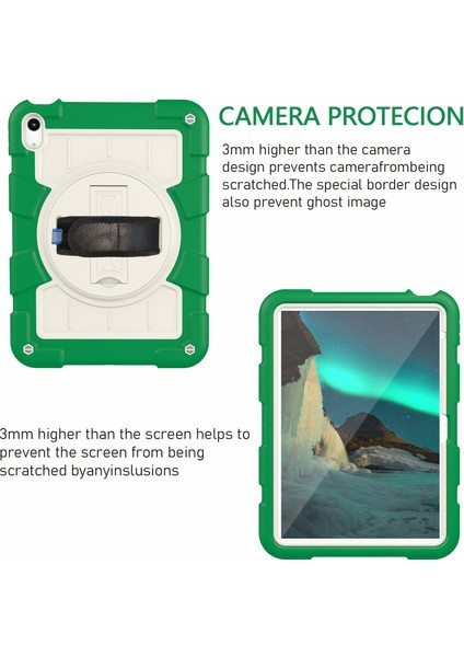 iPad Air 11 (2024) Stand Dönen El Askısı Pc Tpu Omuz Askılı Tablet Kılıfı (Yurt Dışından) indirimleri