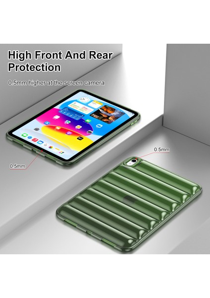 iPad Air (2020 2022) Tpu Yumuşak Dokunuş Aşağı Ceket Tamı Turuncu Tablet Kılıfı (Yurt Dışından)
