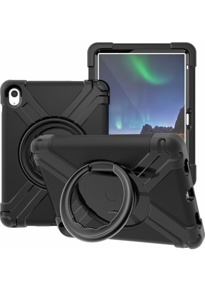 iPad 10.9 (2022) 360 Derece Dönme Standı Askeri Koruması Pc Tpu Tablet Kılıfı (Yurt Dışından)