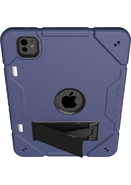 iPad Pro 11 (2024) M4 Standı Pc Tpu Kalem Yuvalı Koruyucu Lacivert Tablet Kılıfı (Yurt Dışından)