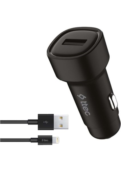Smartcharger 12W 2.4A Araç Şarj Aleti + 120CM Lightning Kablo 2CKS30LS