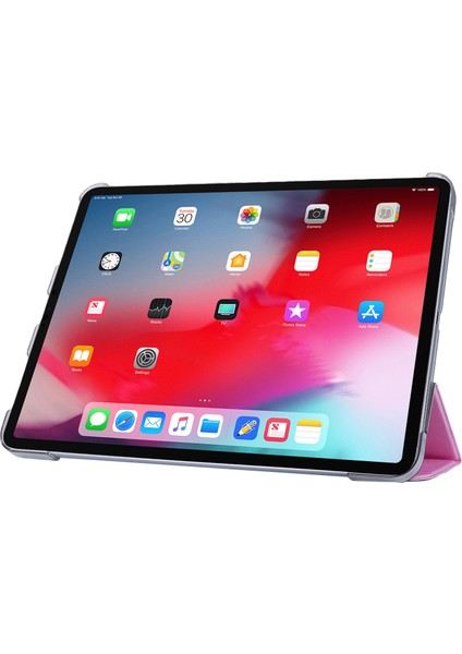 Ipek Doku Üç Katlı Stand Pu Deri Flip Kabuğu iPad Air 13 (2024) Tablet Kılıfı (Yurt Dışından)