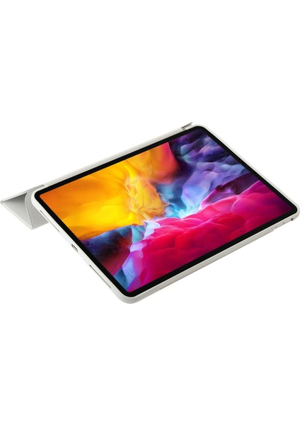 iPad Pro 11 (2024) Üç Katlı Standlı Deri Silikon Tablet Kılıfı (Yurt Dışından) indirimleri