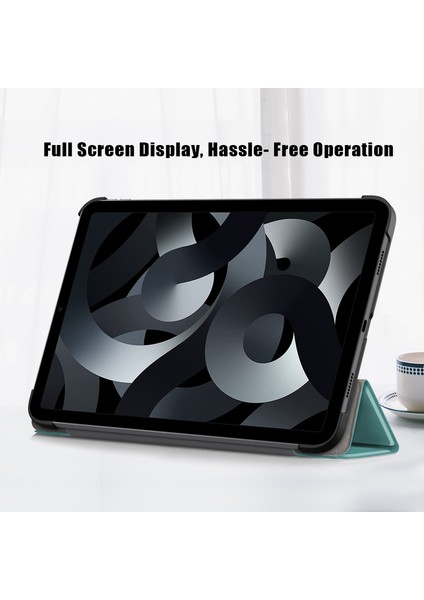 iPad 10.9 (2022) Pu Üç Katlı Stand Tam Vücut Koruyucu Otomatik Uyandırma uyku Tablet Kılıfı (Yurt Dışından) modelleri