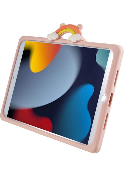 iPad 10.2 (2019 2020 2021) Pc Silikon Karikatür Ayı Standı Tablet Kılıfı (Yurt Dışından) indirimleri
