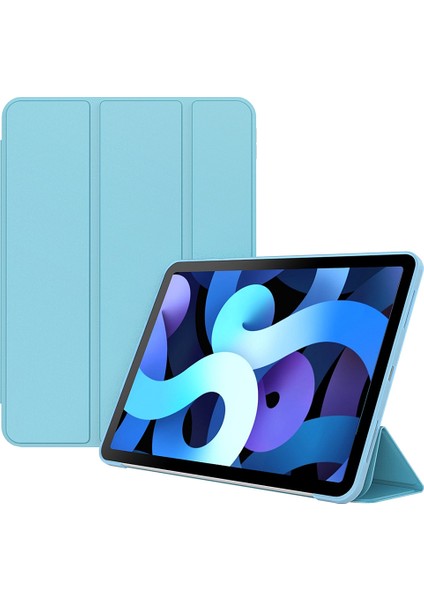 iPad Air (2020 2022) Üç Katlı Stand Pu Deri Tpu Tablet Kılıfı (Yurt Dışından)