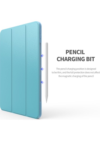 iPad Air (2020 2022) Üç Katlı Stand Pu Deri Tpu Tablet Kılıfı (Yurt Dışından)