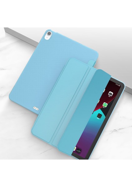 iPad Air (2020 2022) Üç Katlı Stand Pu Deri Tpu Tablet Kılıfı (Yurt Dışından)