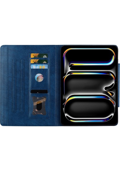 iPad Pro 12 9 Inç (2018 2020 2021 2022) Kart Yuvası Iş Deri Tablet Kılıfı (Yurt Dışından)